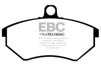 Thumbnail for EBC 94 Volkswagen Cabriolet 1.8 Greenstuff Front Brake Pads