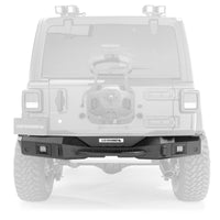 Thumbnail for Go Rhino 07-18 Jeep Wrangler JK/JKU Rockline Rear Full Width Bumper