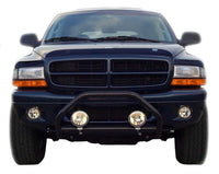 Thumbnail for AVS 97-04 Dodge Dakota (Behind Grille 3 Pc) High Profile Bugflector II Hood Shield - Smoke