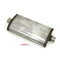 Thumbnail for JBA Universal Dual Core 304SS Muffler 22x11x6 3in Inlet Diameter