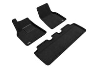 Thumbnail for 3D Maxpider 21-22 Tesla Model Y Elegant 1st 2nd Row - Floor Mat Set (Black)