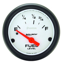 Thumbnail for Autometer Phantom Fuel Level 2 5/8in 0 ohm to 90 ohm Electric Gauge