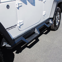 Thumbnail for Westin/HDX 07-17 Jeep Wrangler Unlimited Drop Nerf Step Bars - Textured Black