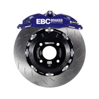 Thumbnail for EBC Racing 12-17 Ford Fiesta ST (Mk7) Blue Apollo-4 Calipers 330mm Rotors Front Big Brake Kit