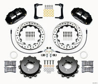 Thumbnail for Wilwood Narrow Superlite 4R Rear Kit 12.88in Drilled 2008-2012 Subaru WRX w/Lines