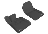 Thumbnail for 3D MAXpider 2007-2013 BMW 3 Series E93 Kagu 1st Row Floormat - Black