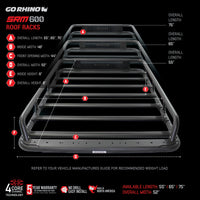 Thumbnail for Go Rhino SRM600 Series Tubular Rack - 75in