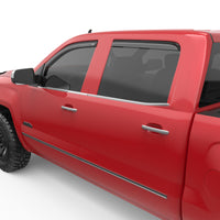 Thumbnail for EGR 14+ Chev Silverado/GMC Sierra Crw Cab In-Channel Window Visors - Set of 4 - Matte (571775)