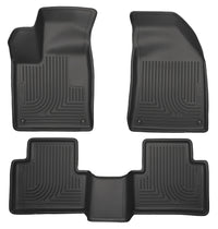 Thumbnail for Husky Liners 15 Chrysler 200 Weatherbeater Black Front and Second Seat Floor Liners