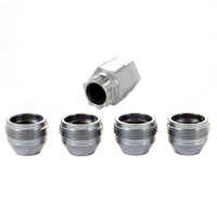 Thumbnail for McGard Wheel Lock Nut Set - 4pk. (Under Hub Cap / Cone Seat) M12X1.25 / 19mm & 21mm Hex / .775in. L