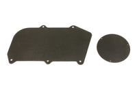 Thumbnail for BMR 64-72 A-Body Heater Delete Panel Aluminum (Non-A/C Vehicles Only) - Black Hammertone