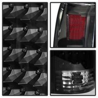 Thumbnail for Xtune Yukon Denali 99-00 LED Tail Lights Black ALT-JH-CCK88-LED-BK