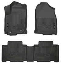 Thumbnail for Husky Liners 13 Toyota RAV4 Weatherbeater Black Front & 2nd Seat Floor Liners