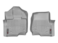 Thumbnail for WeatherTech 2015+ Ford F-150 (Fits SuperCrew and SuperCab Dual Floor Posts) Front FloorLiner - Grey