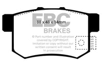 Thumbnail for EBC 01-03 Acura CL 3.2 Greenstuff Rear Brake Pads