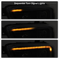 Thumbnail for xTune Toyota Tacoma 16-18 DRL Light Bar Projector Headlights - Black PRO-JH-TTA16-LBDRL-BK