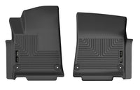 Thumbnail for Husky Liners 2022 Rivian R1T WeatherBeater Front & 2nd Seat Floor Liner - Blk