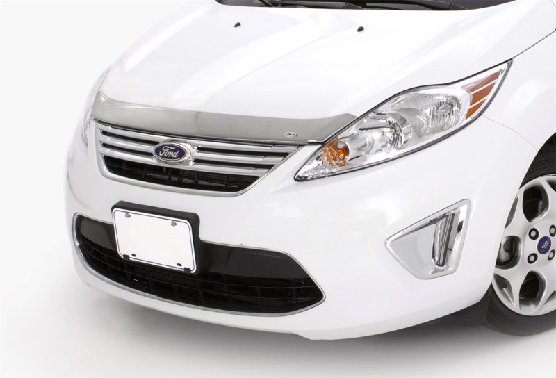 AVS 12-13 Ford Fiesta Aeroskin Low Profile Hood Shield - Chrome