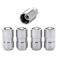 Thumbnail for McGard Wheel Lock Nut Set - 4pk. (Cone Seat) M14X1.5 / 21mm & 22mm Dual Hex / 1.639in. L - Chrome