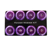 Thumbnail for NRG Fender Washer Kit w/Color Matched M8 Bolt Rivets For Plastic (Purple) - Set of 8