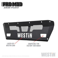 Thumbnail for Westin 15-19 Chevrolet Silverado 2500/3500 Pro-Mod Skid Plate - Textured Black