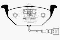 Thumbnail for EBC 00-05 Volkswagen Beetle 2.0 Greenstuff Front Brake Pads