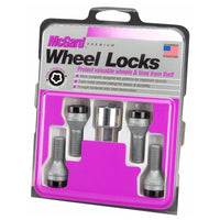 Thumbnail for McGard Wheel Lock Bolt Set - 4pk. (Cone Seat) M12X1.25 / 19mm Hex / 25.6mm Shank Length - Black