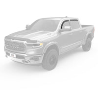 Thumbnail for EGR 19-23 Ram 1500 In-Channel Window Visors Front/Rear Set Matte Black Crew Cab