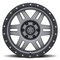 Thumbnail for ICON Six Speed 17x8.5 6x5.5 25mm Offset 5.75in BS 108.1mm Bore Titanium Wheel