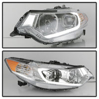 Thumbnail for xTune 09-14 Acura TSX Projector Headlights - Light Bar DRL - Chrome (PRO-JH-ATSX09-LB-C)