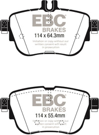 Thumbnail for EBC 2017+ Mercedes-Benz E300 (W213) Greenstuff Rear Brake Pads