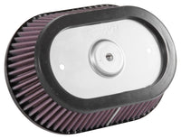 Thumbnail for K&N Universal Custom Air Filter - Oval Shape 9.313in OD / 2.375 Height