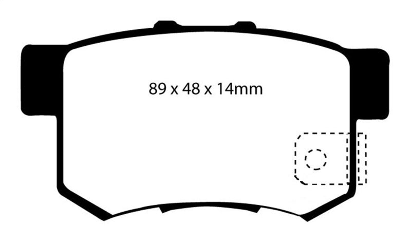 EBC 97 Acura CL 2.2 Redstuff Rear Brake Pads