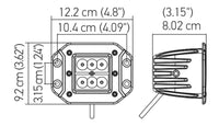 Thumbnail for Hella Value Fit Flush Mount 3in 18W Cube Flood Beam LED Light