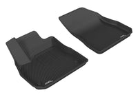 Thumbnail for 3D MAXpider 2016-2020 Chevrolet Malibu Kagu 1st Row Floormat - Black