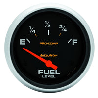 Thumbnail for Autometer Pro-Comp 240E/33F Short Sweep Electronic Fuel Level Gauge