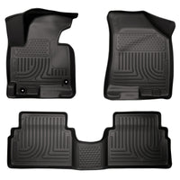 Thumbnail for Husky Liners 11-12 Hyundai Tucson WeatherBeater Combo Black Floor Liners