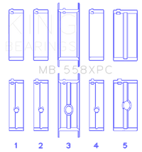 Thumbnail for King Chrysler 273, 301, 313, 318, 340 Crankshaft Main Bearing Set