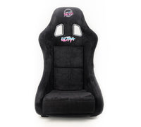 Thumbnail for NRG FRP Bucket Seat ULTRA Edition - Medium (Black Alcantara/Gold Glitter Back)