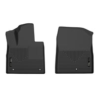 Thumbnail for Husky Liners 21-22 Hyundai Santa Fe X-Act Contour Front Floor Liners - Black