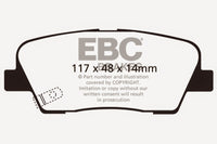 Thumbnail for EBC 11+ Hyundai Equus 4.6 Greenstuff Rear Brake Pads