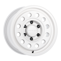 Thumbnail for Nomad N501SA Convoy 15x7in / 6x139.7 BP / -10mm Offset / 107.95mm Bore - Gloss White Wheel