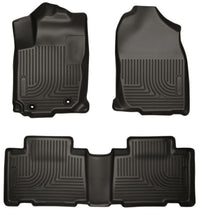 Thumbnail for Husky Liners 14 Toyota Corolla Weatherbeater Black Front & 2nd Seat Floor Liners