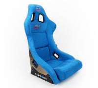 Thumbnail for NRG FRP Bucket Seat ULTRA Edition - Large (Blue Alcantara/Gold Glitter Back)