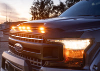 Thumbnail for AVS 2022 Chevy Silverado 1500 Aeroskin Low Profile Hood Shield w/ Lights - Oxford White