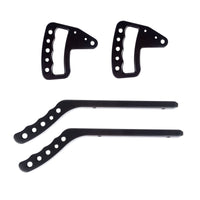 Thumbnail for Rugged Ridge Aluminum Grab Handles F/R Kit Black 07-18 Jeep Wrangler JK/JKU