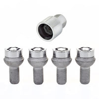 Thumbnail for McGard Wheel Lock Bolt Set - 4pk. (Radius Seat) M12X1.5 / 17mm Hex / 23.3mm Shank Length - Chrome