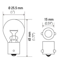 Thumbnail for Hella Bulb 1156 12V 27W BA15s S8