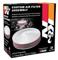 Thumbnail for K&N 14in Red Custom Air Cleaner Assembly - 5.125in ID x 14in OD x 2.75in H x 1.25in Drop Base