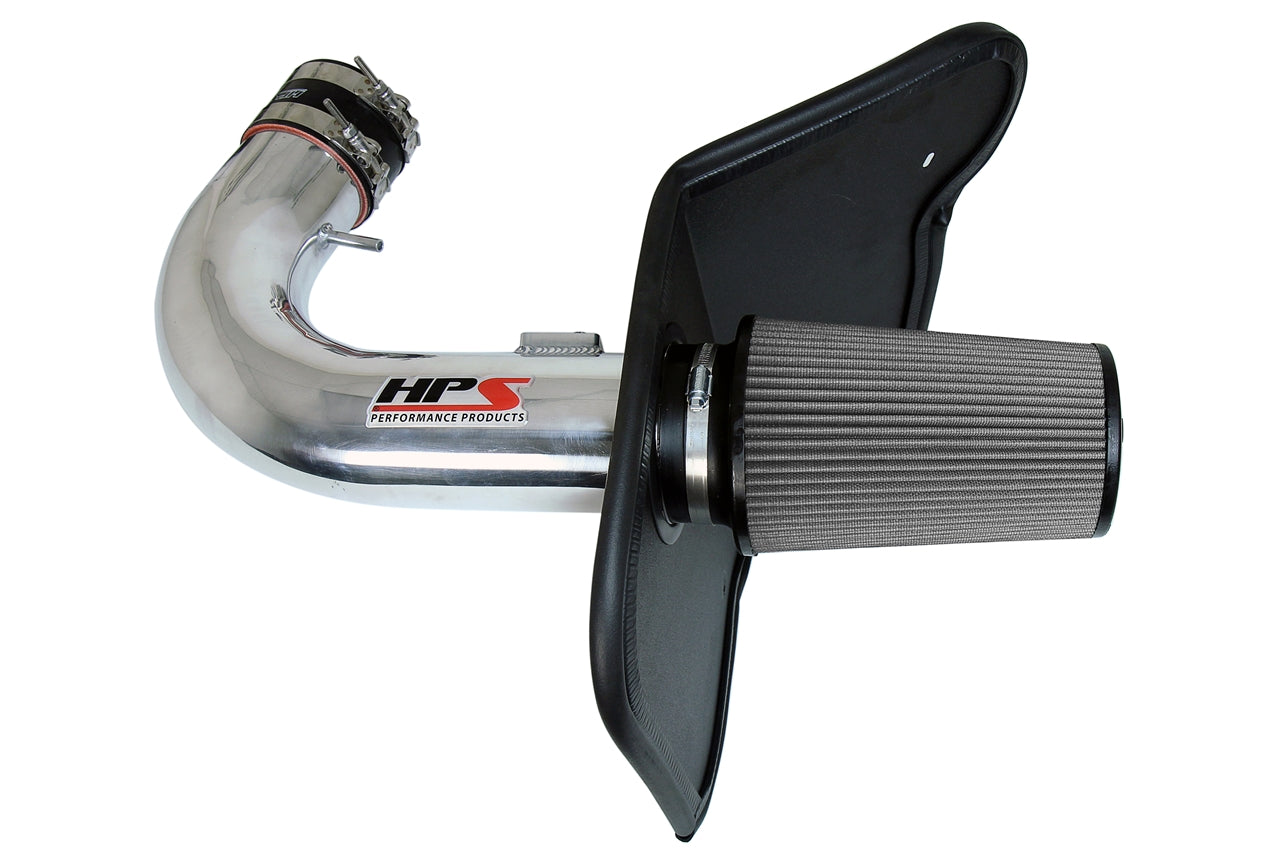 HPS Cold Air Intake Kit 10-15 Chevy Camaro SS 6.2L V8, Includes Heat Shield, Polish